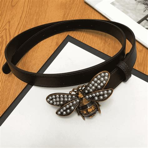 gucci queen bee belt|Gucci bee belt men's.